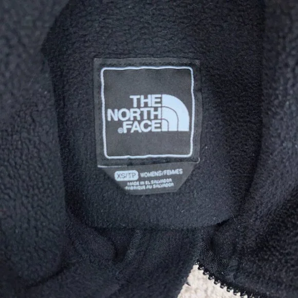 The North Face Sweater Womens Extra Small Black Denali Cozy Fleece Jacket Hike - Picture 9 of 14